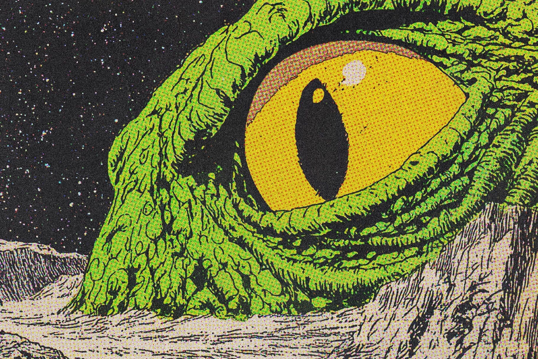 Retro Comic Print Effect