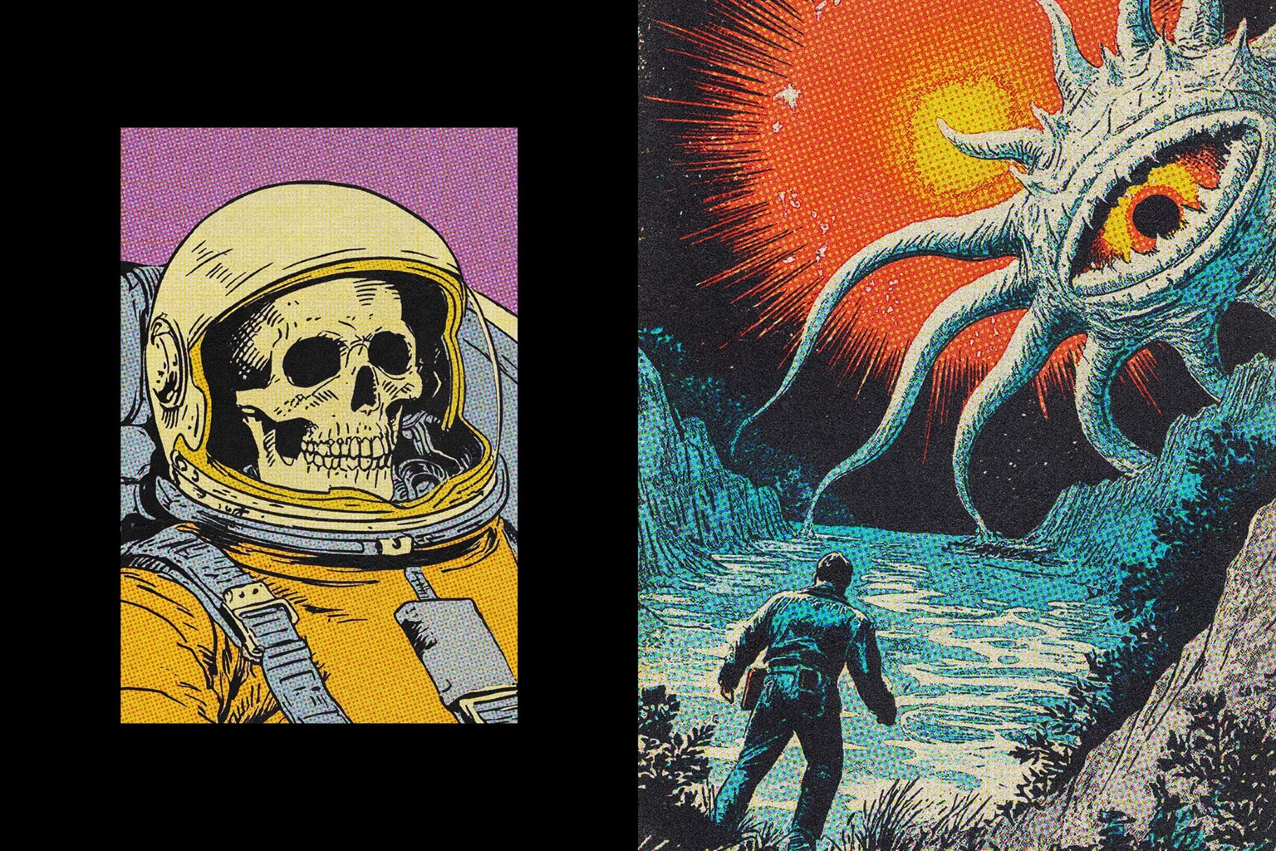 Retro Comic Print Effect