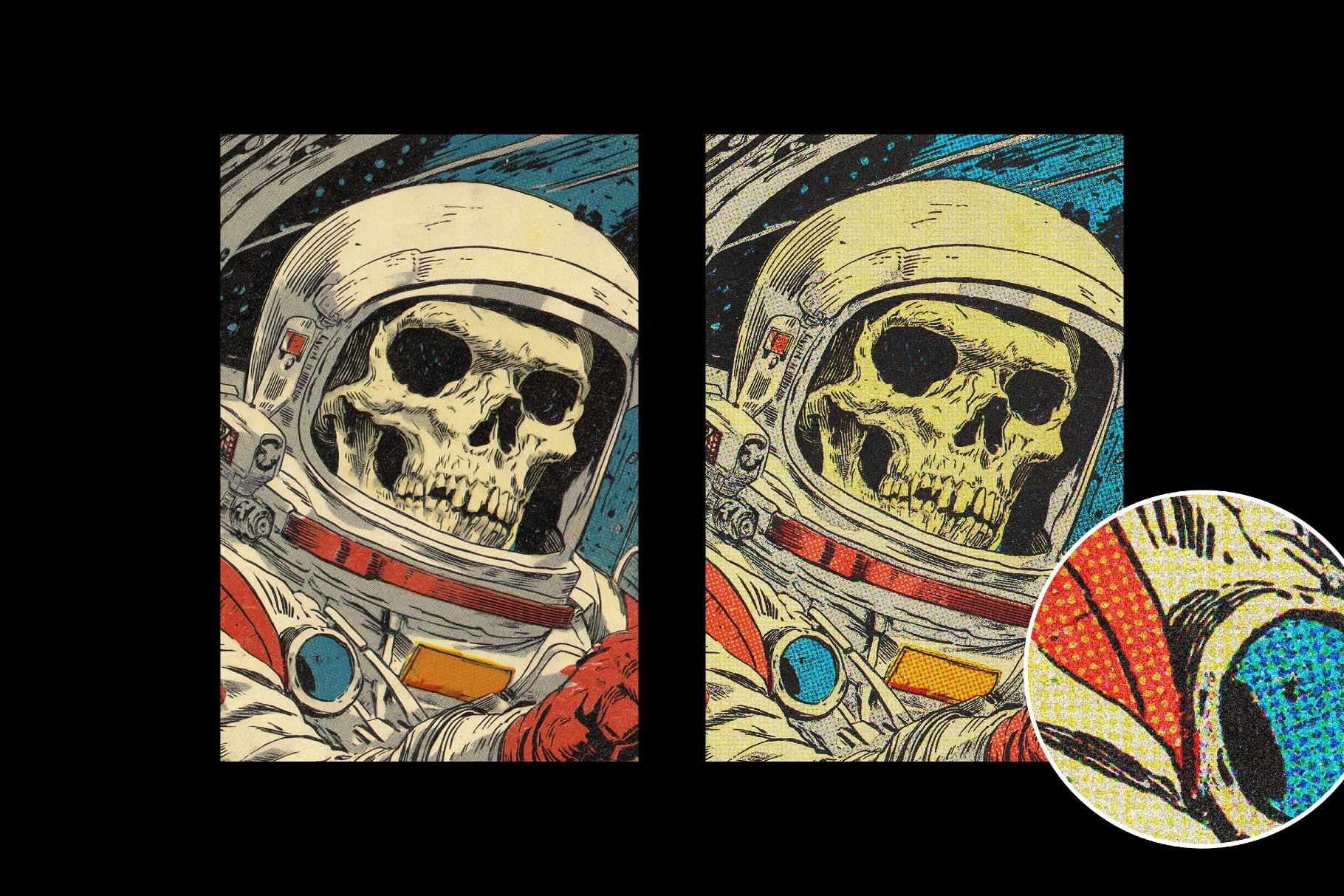 Retro Comic Print Effect