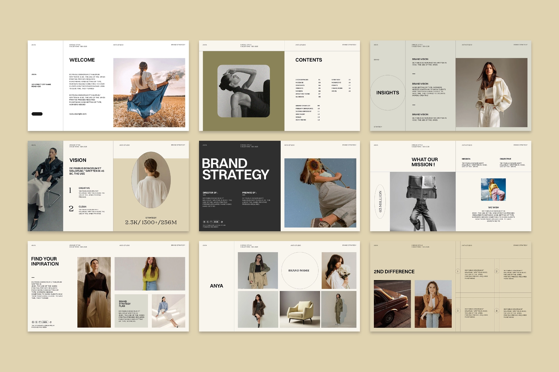 ANYA | Brand Strategy Template