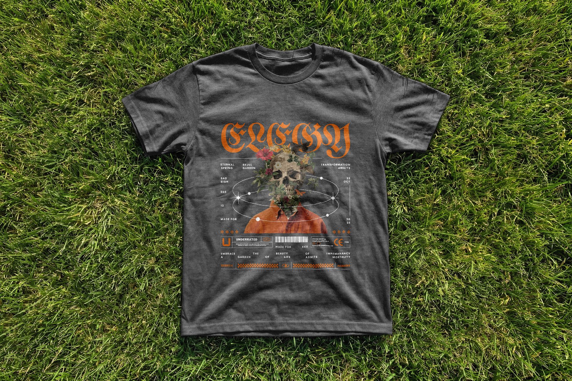 T-Shirt Mockup on Grass