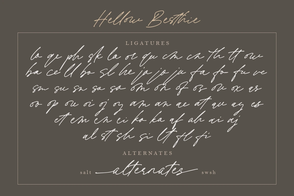 Hello Besthie Font