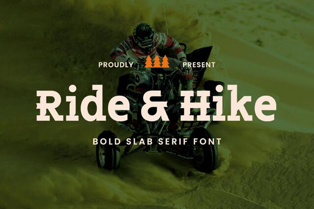 Ride & Hike - Slab Serif Font