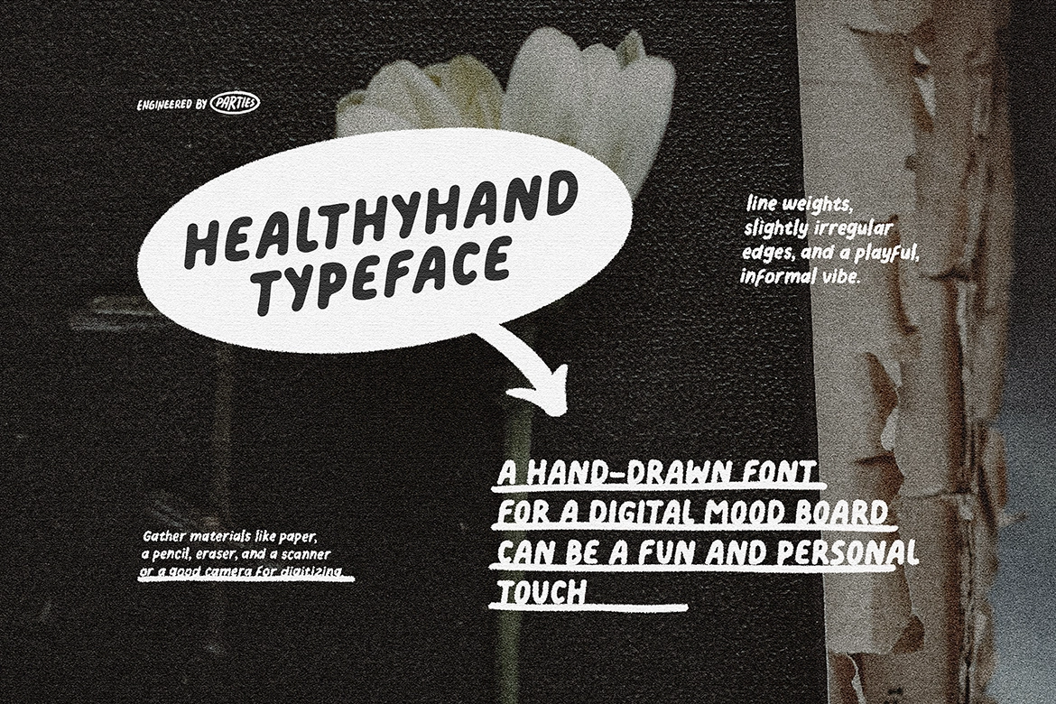 Healthy Hand - Bold Handwritten Display Font