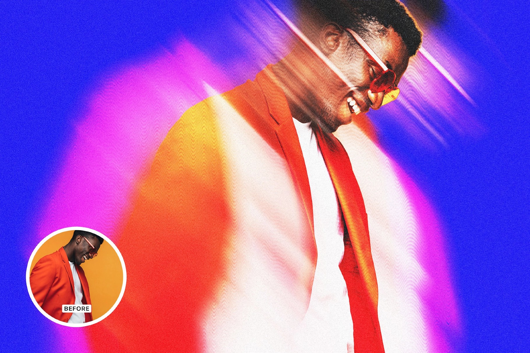 Diagonal Wavy Blur Effect