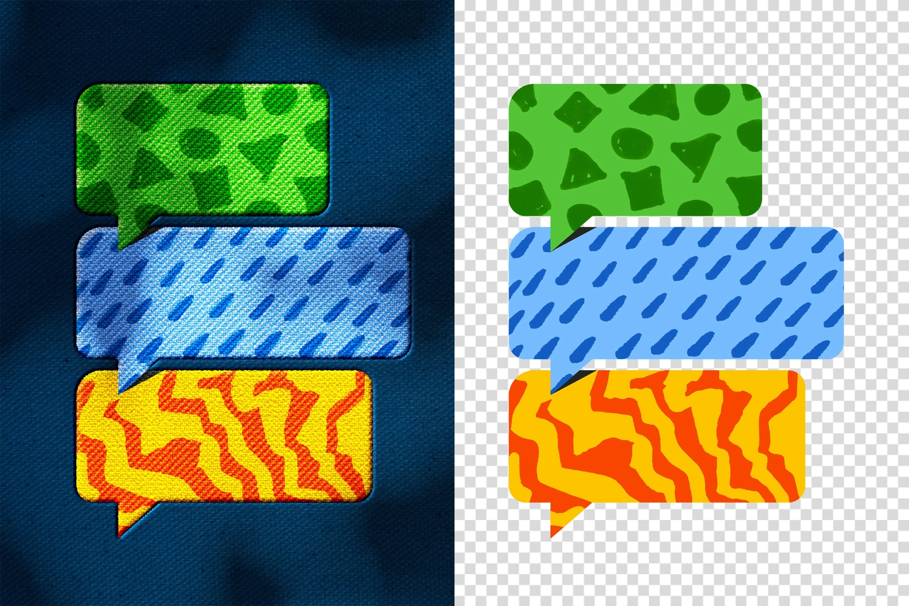 Stitching Embroidery Text & Logo Effect