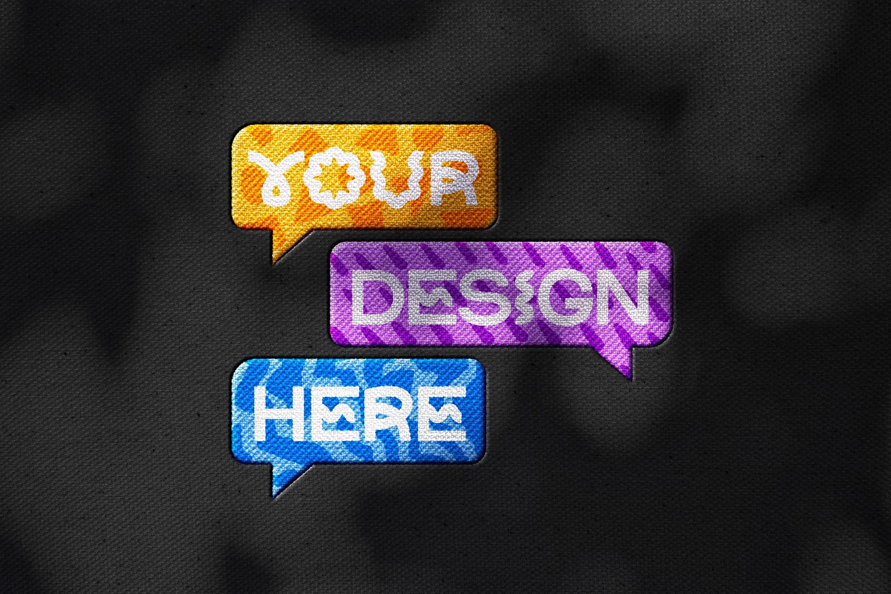 Stitching Embroidery Text & Logo Effect