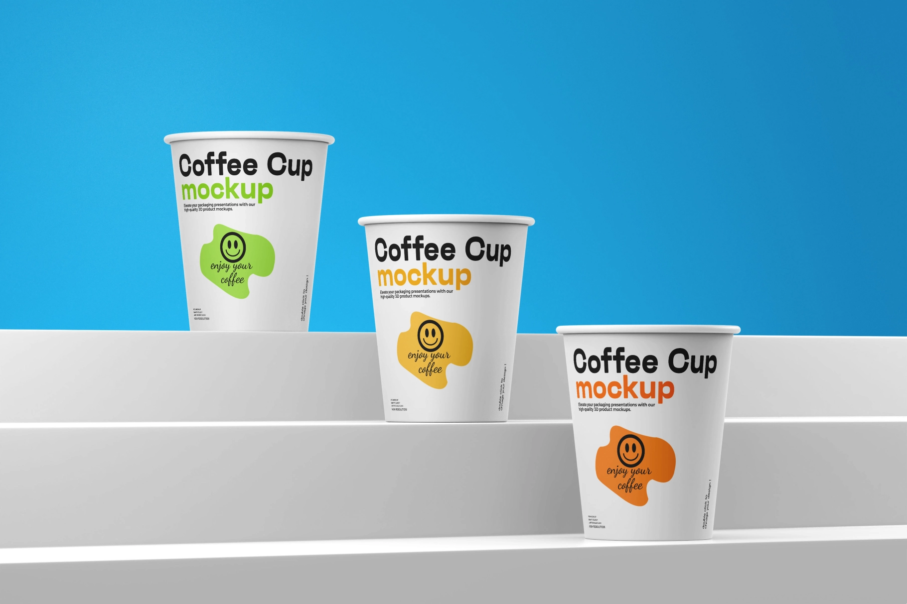 Disposable Paper Coffee Cup Mockup