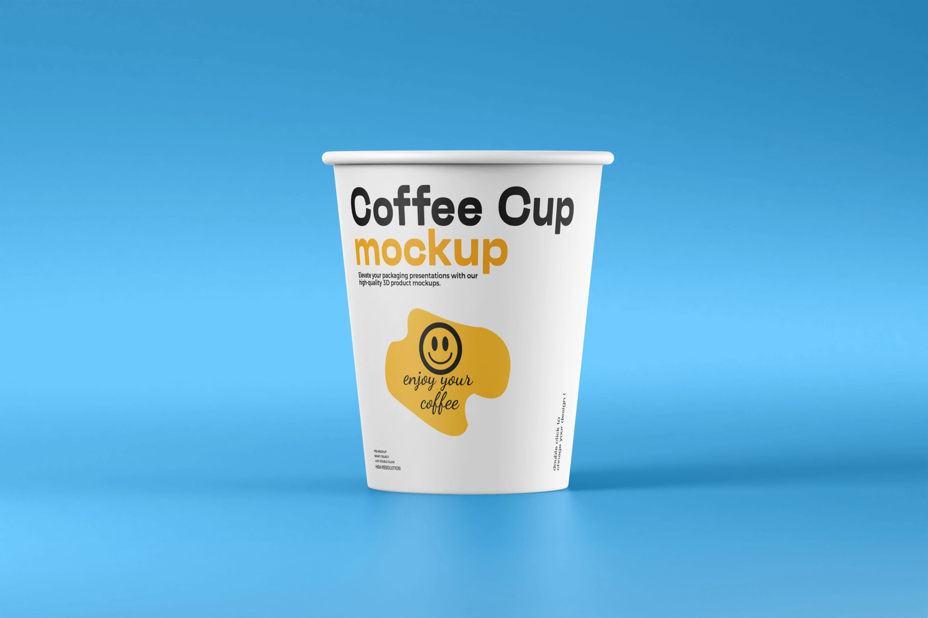 Disposable Paper Coffee Cup Mockup