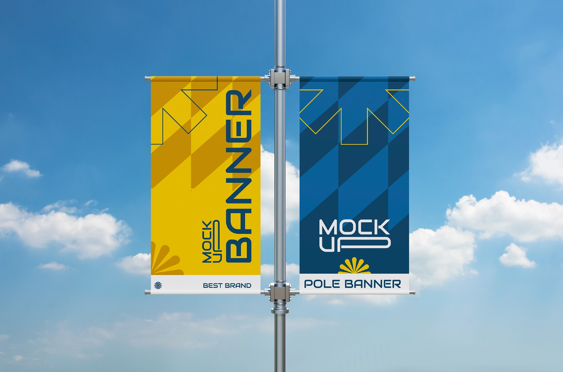 Pole Banner Mockup