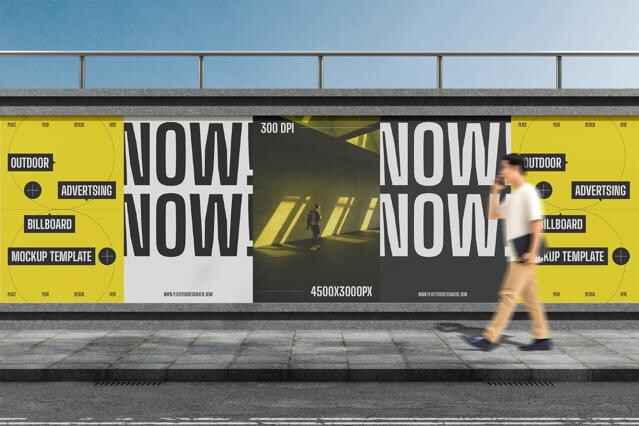 Outdoor Advertising Billboard Mockup