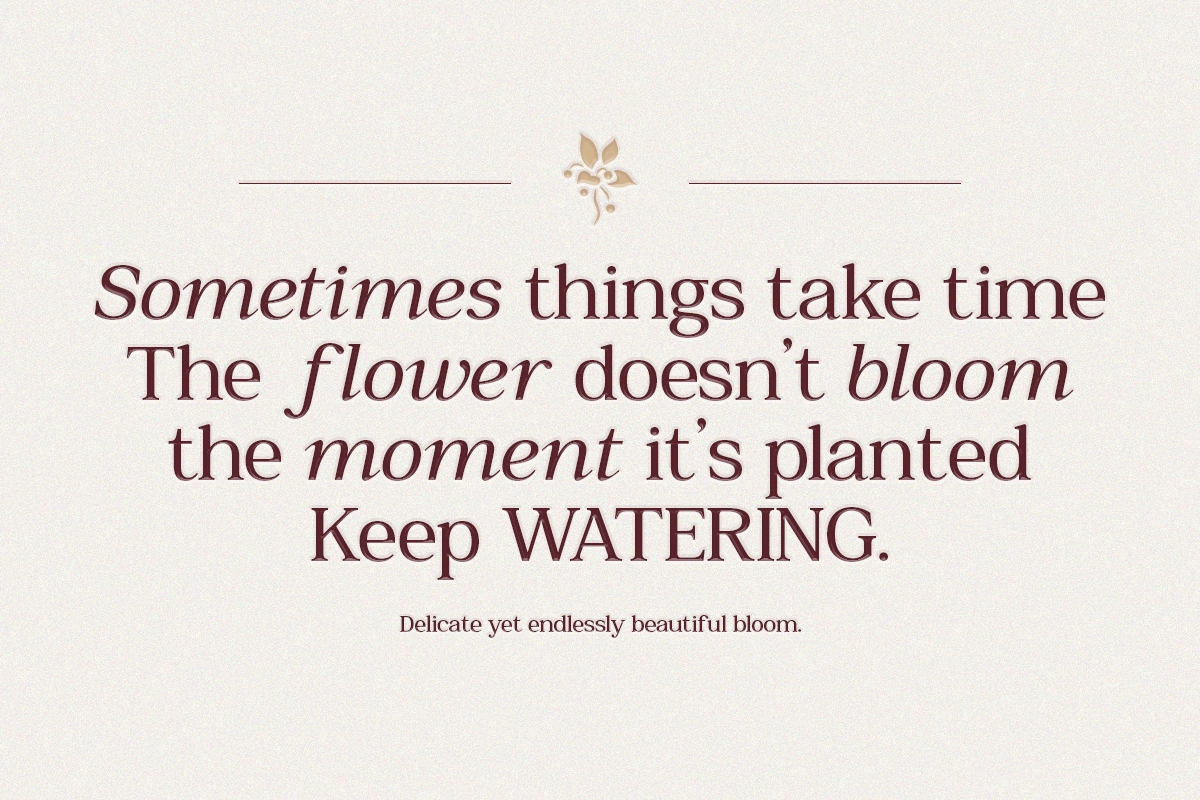 GC Romans Flower - Elegant Serif