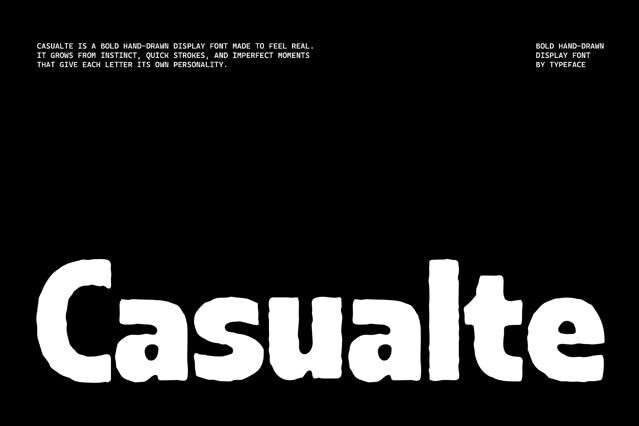 Casualte - Expressive Branding Font