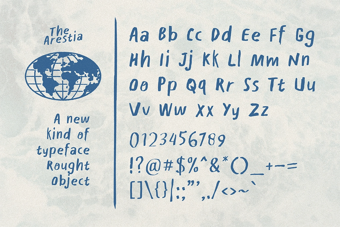 Arestia Rough Handwritten Font