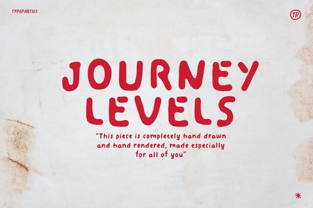 Journey Levels - Handwritten Font