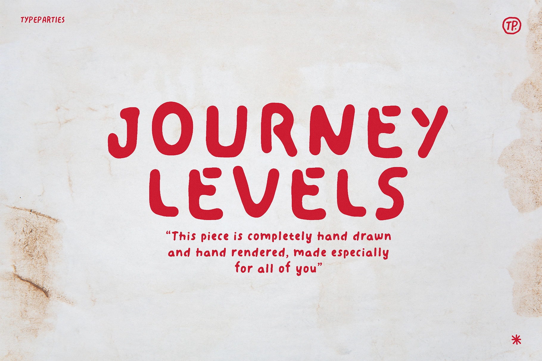 Journey Levels - Handwritten Font