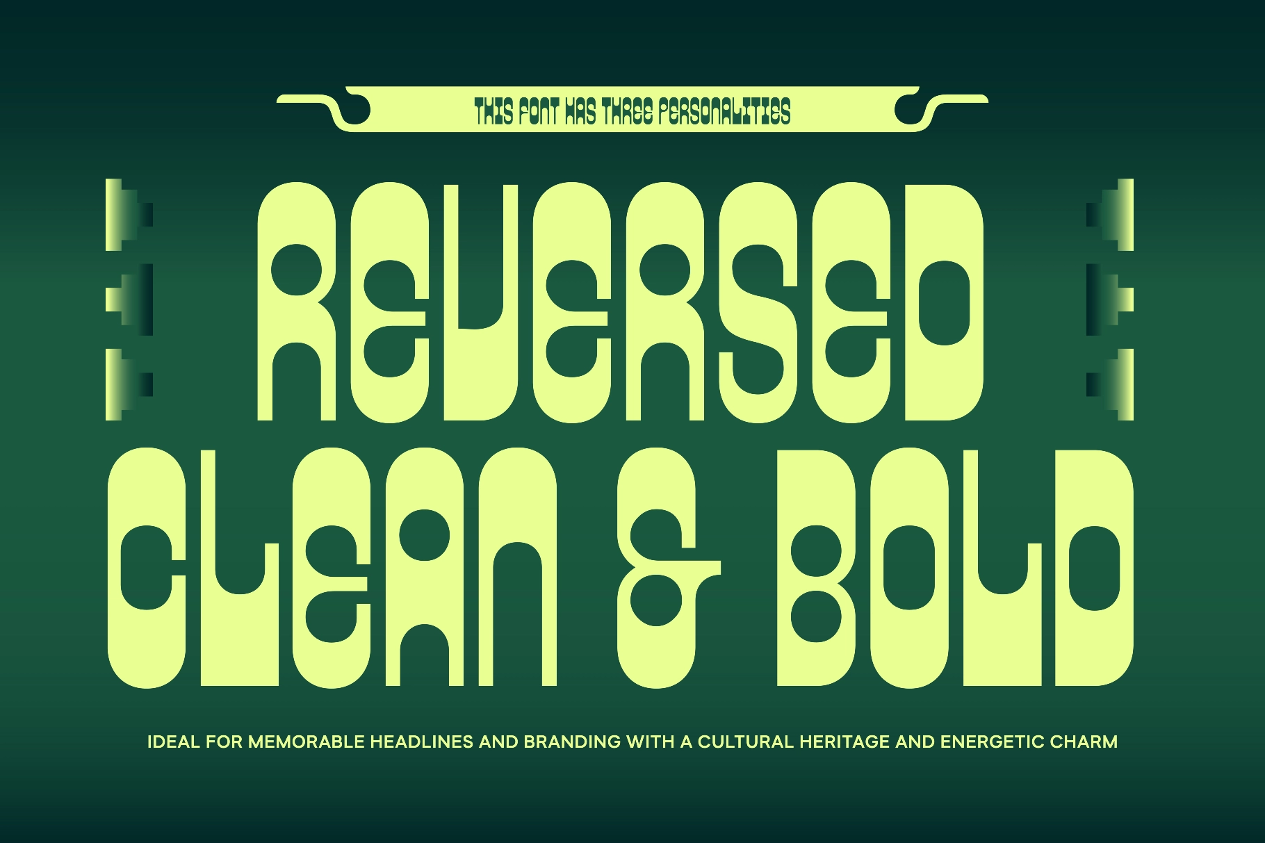 Reflune - Reversed Contrast Font