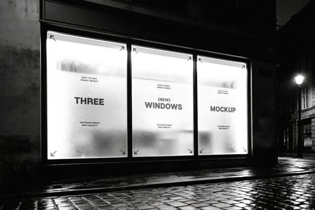 Outdoor Windows Mockup