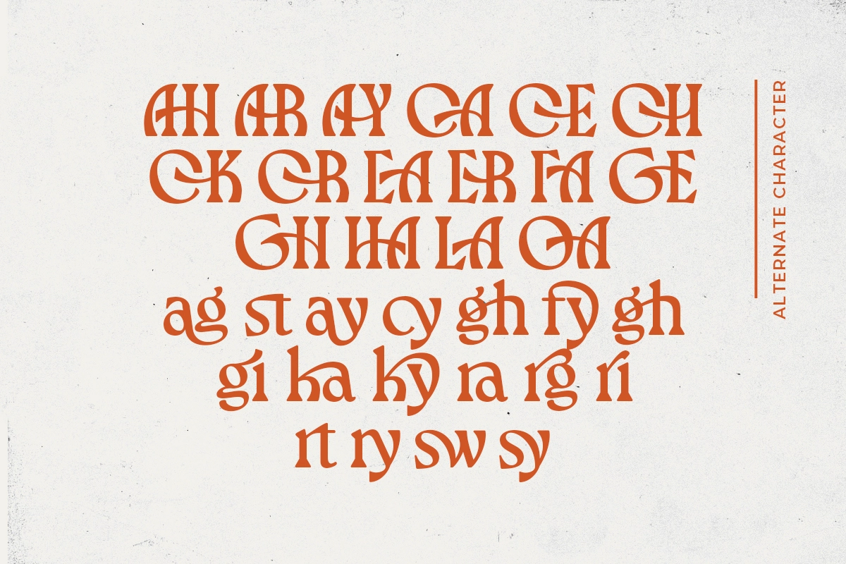 Larchen - Ligature Bold Serif