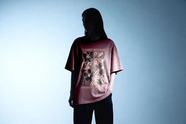 Women’s Oversized T-Shirt Mockup