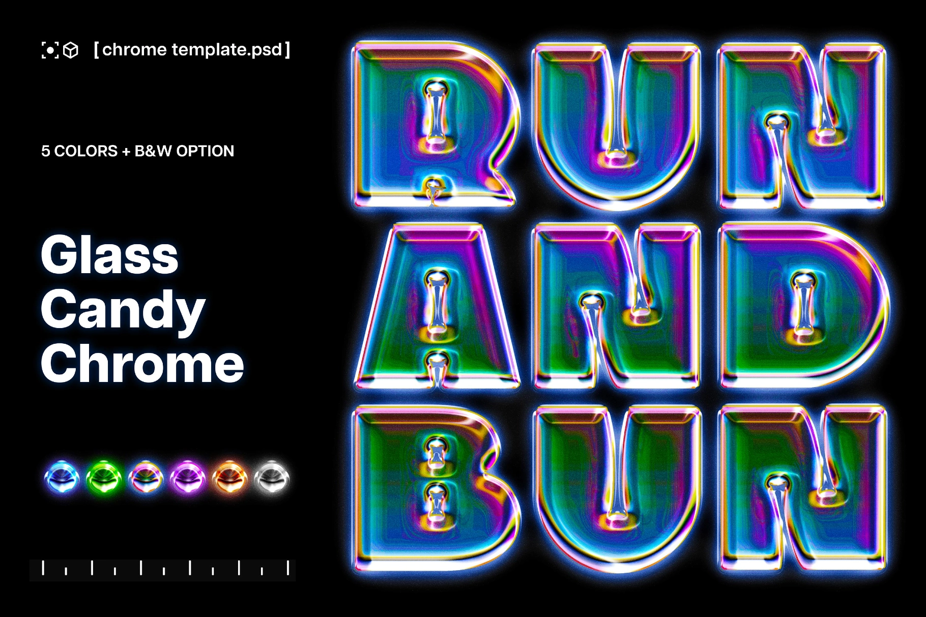 Glass Candy Chrome Effect