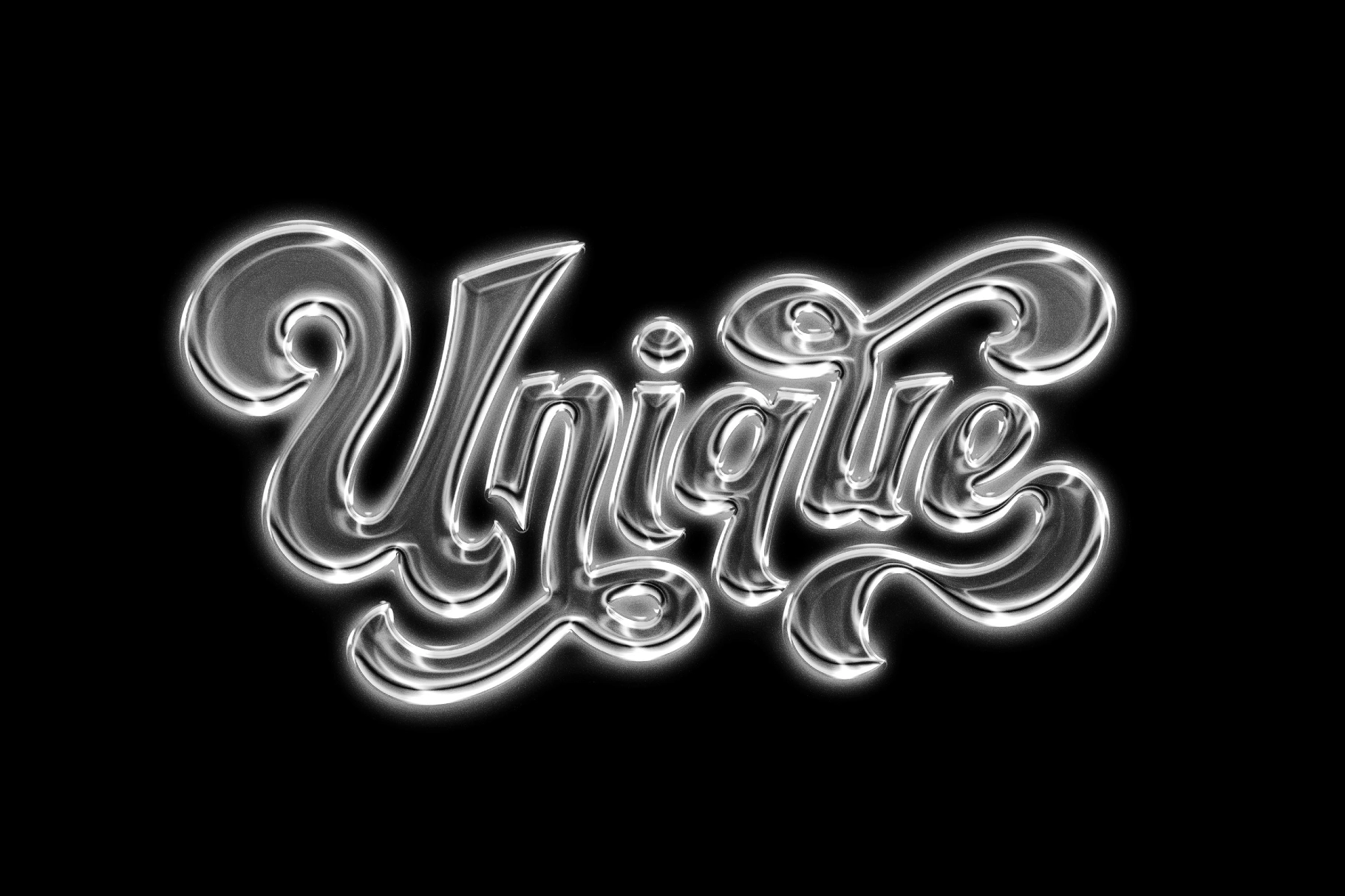 Glass Candy Chrome Effect