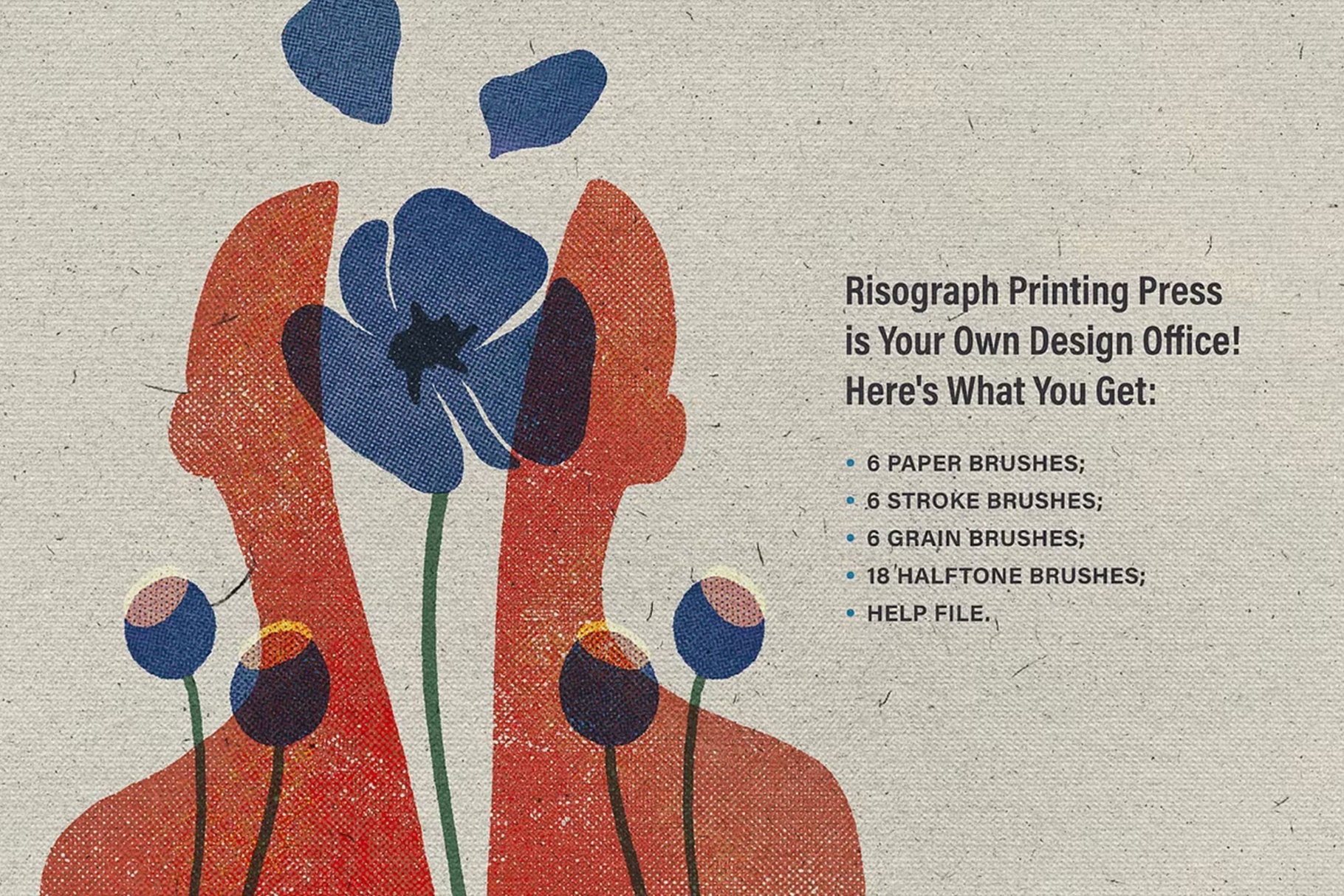 Multi-App Printing Press Brush Studio