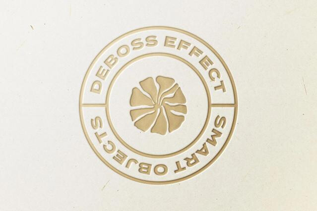 Gold Pressed Logo Mockup