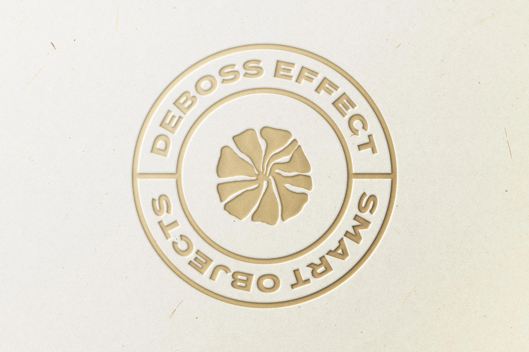 Gold Pressed Logo Mockup