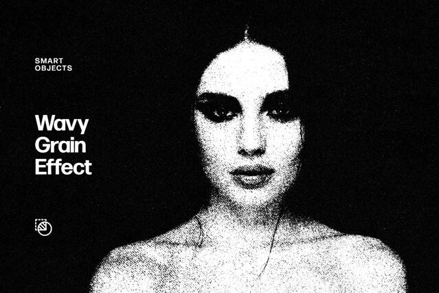 Wavy Grain Photo Effect