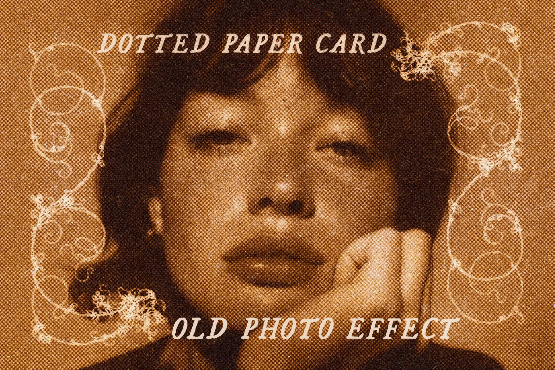Dotted Paper Card Photo Effect