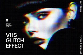 Anaglyph VHS Photo Effect