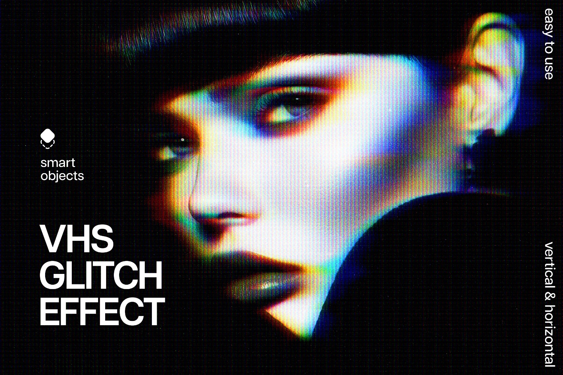 Anaglyph VHS Photo Effect