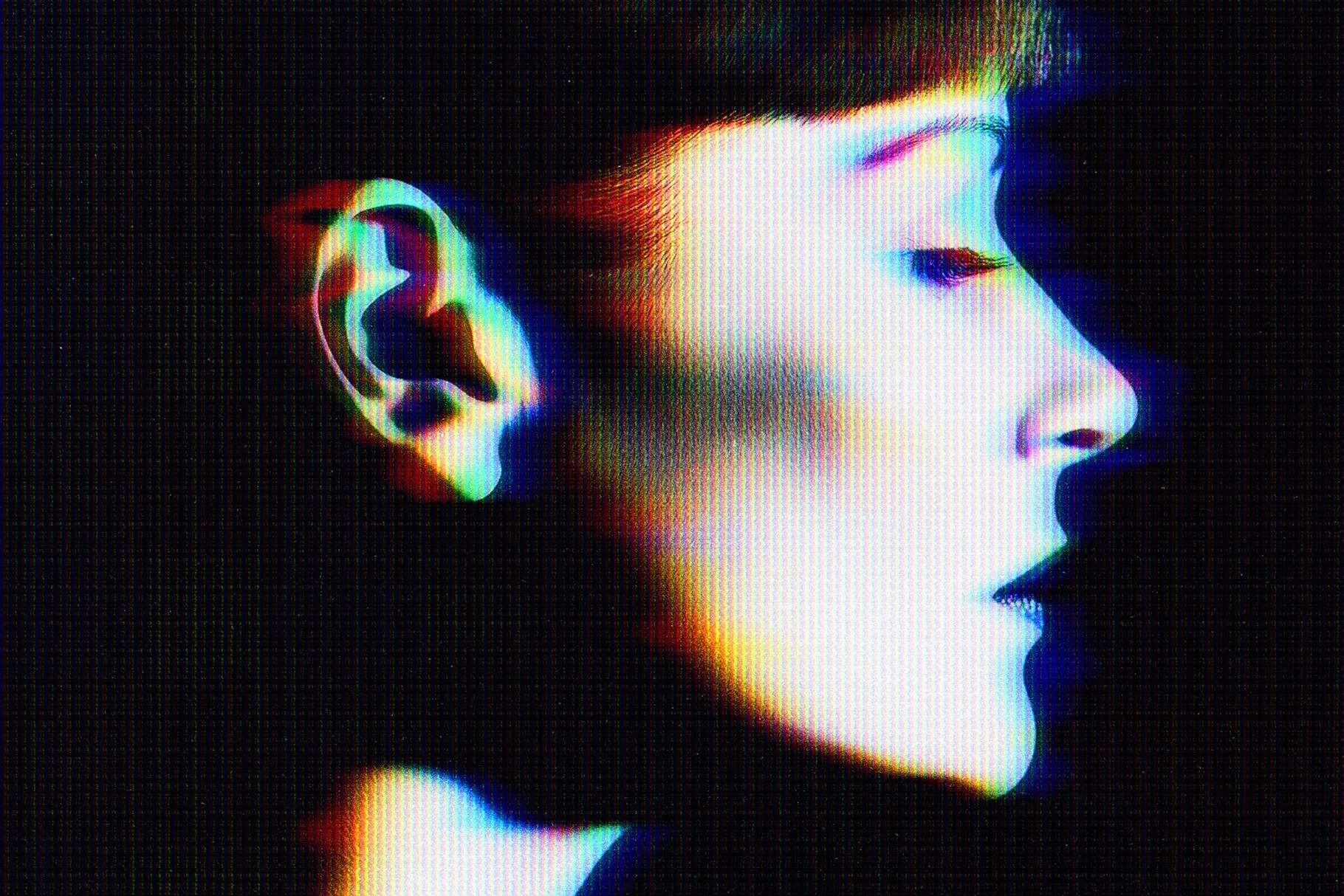 Anaglyph VHS Photo Effect