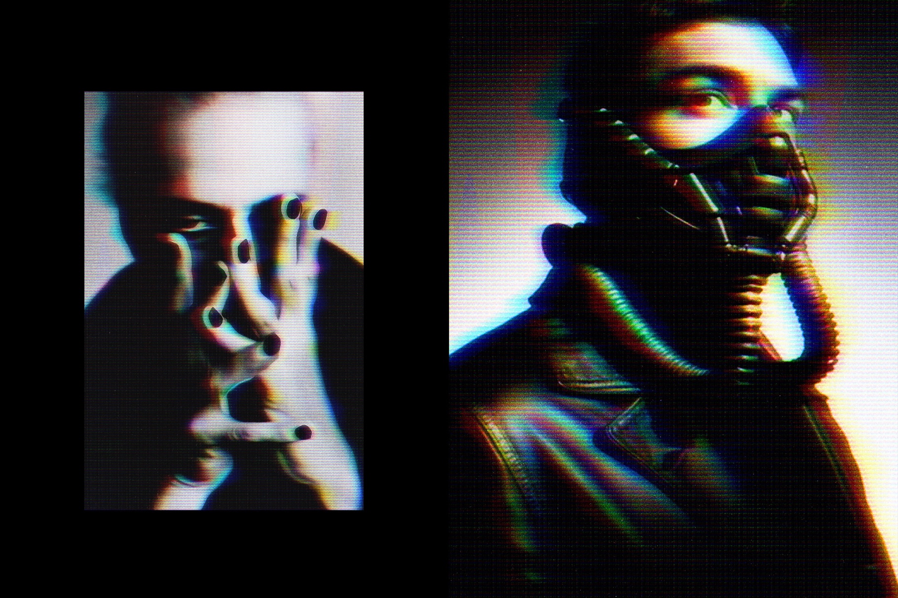 Anaglyph VHS Photo Effect