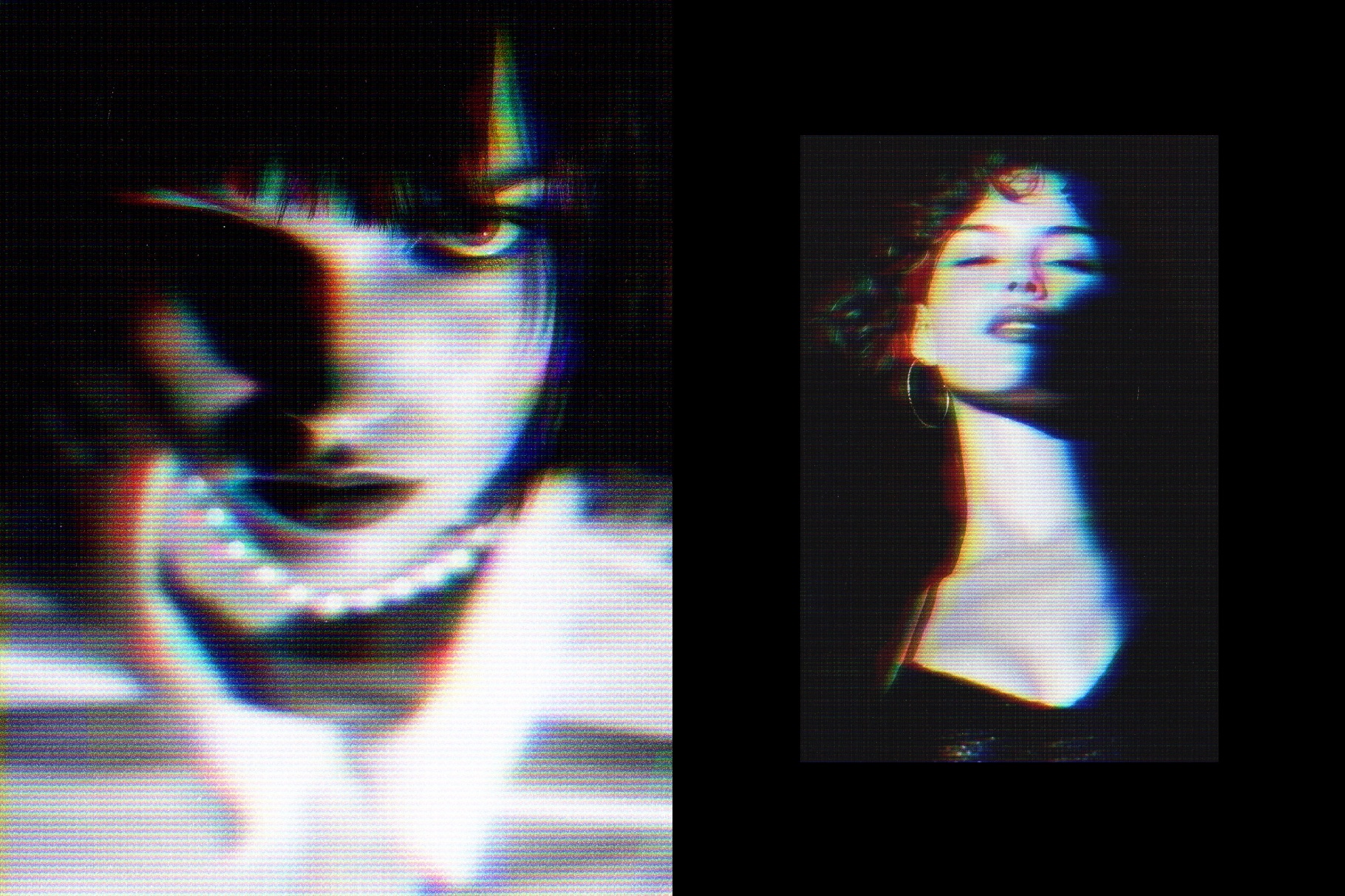 Anaglyph VHS Photo Effect