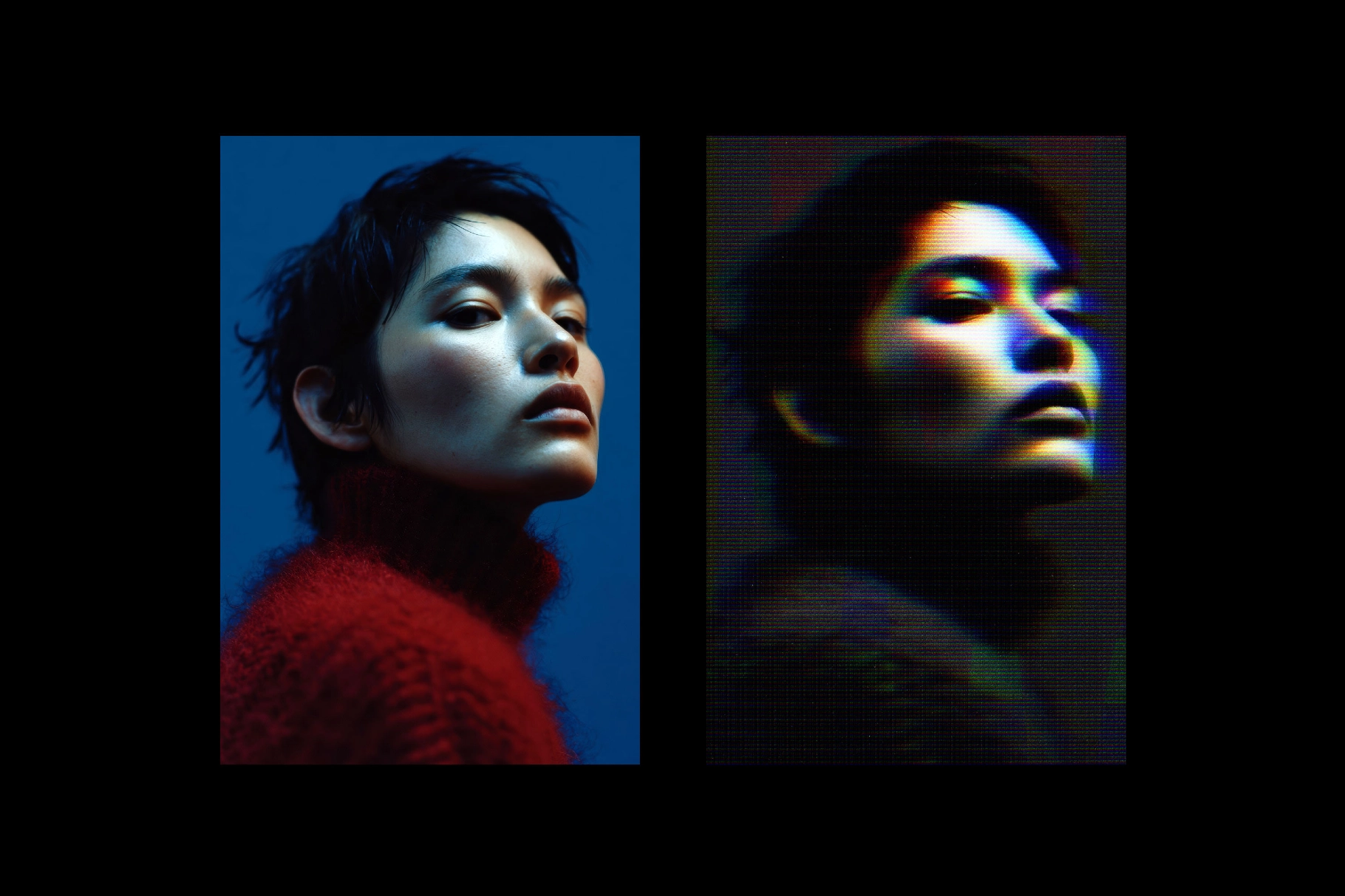 Anaglyph VHS Photo Effect