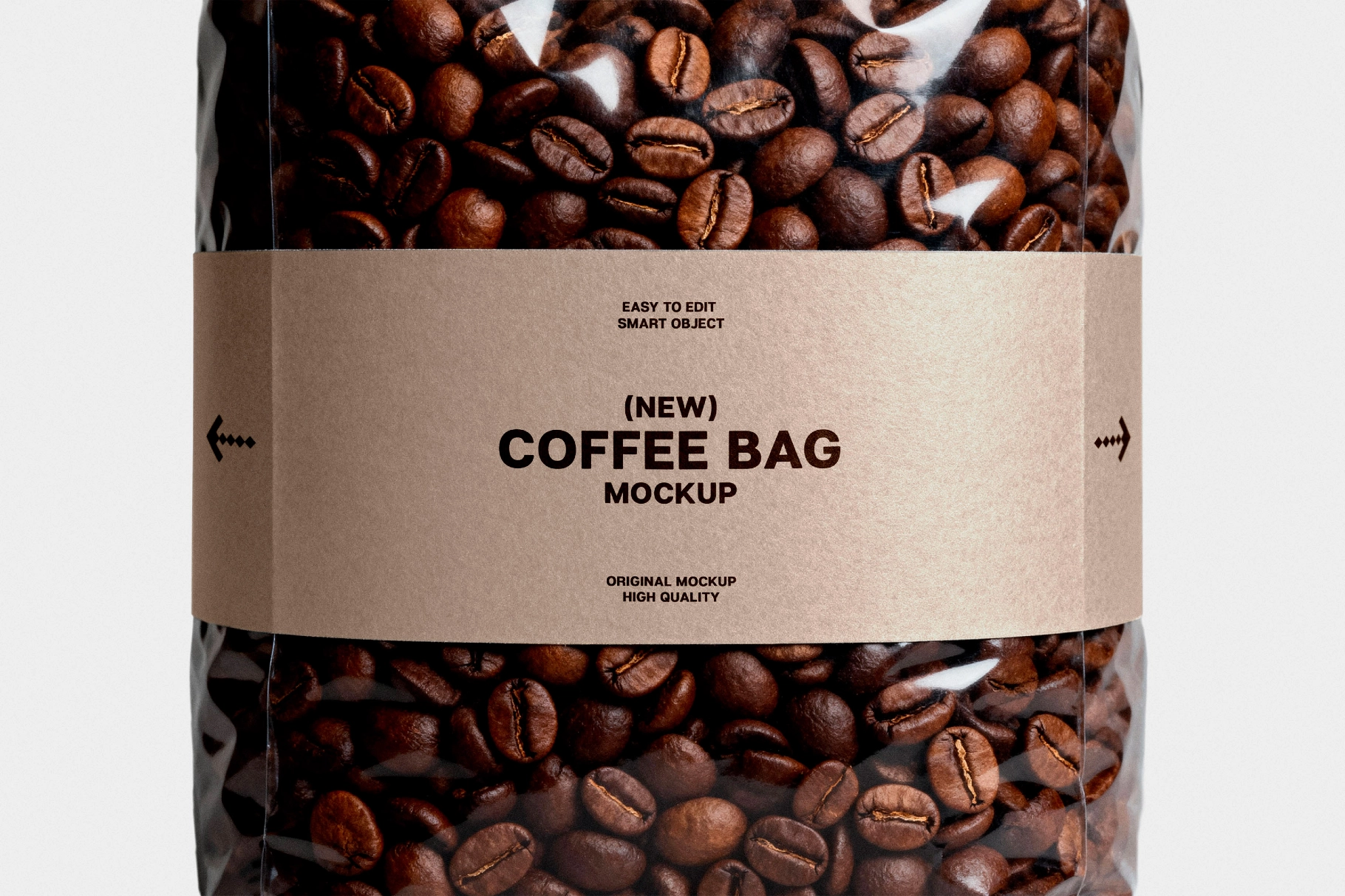 Plastic Coffee Package Mockup