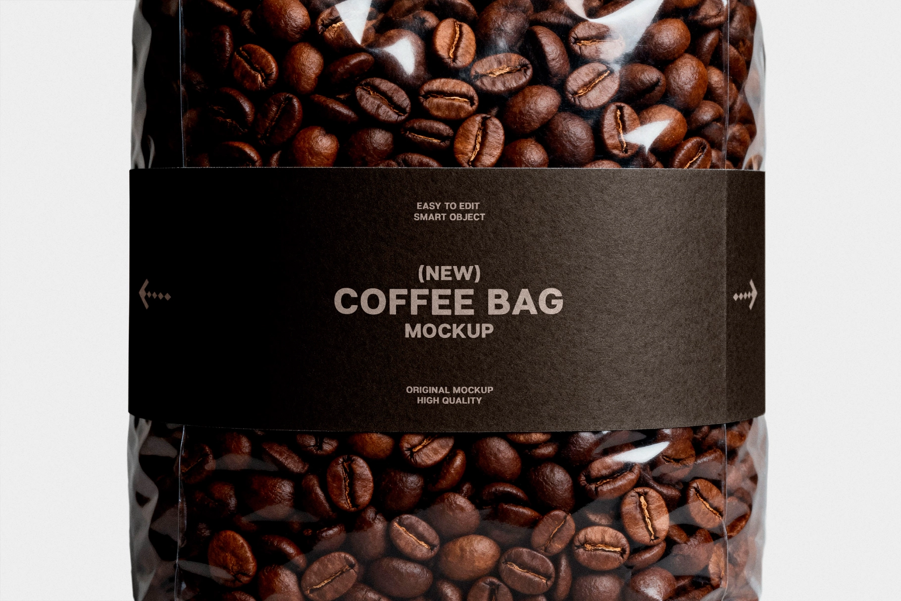 Plastic Coffee Package Mockup