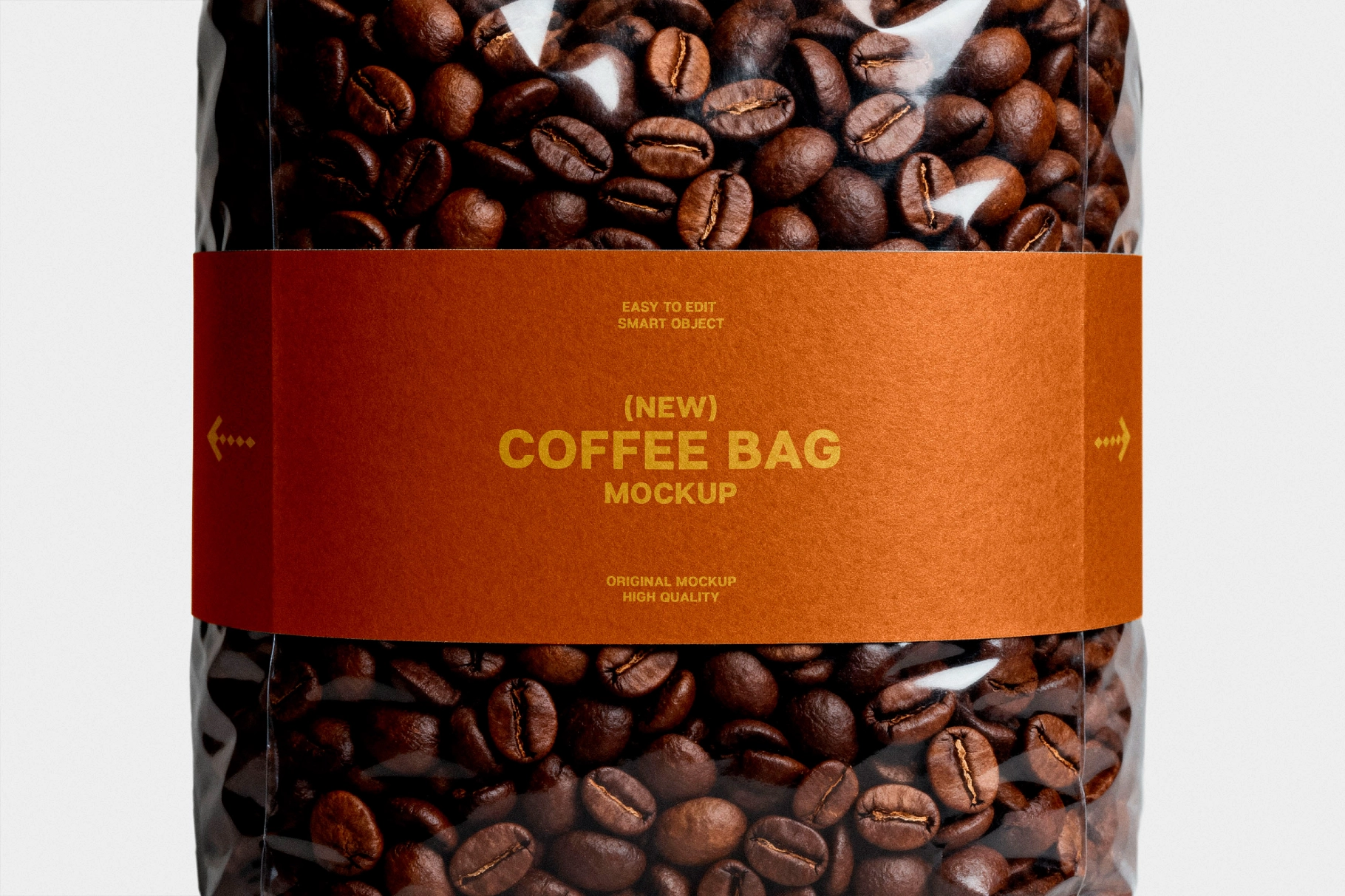 Plastic Coffee Package Mockup