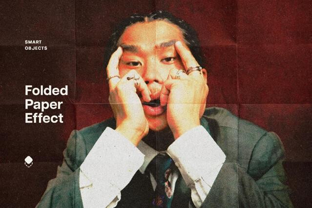 Folded Paper Print Photo Effect