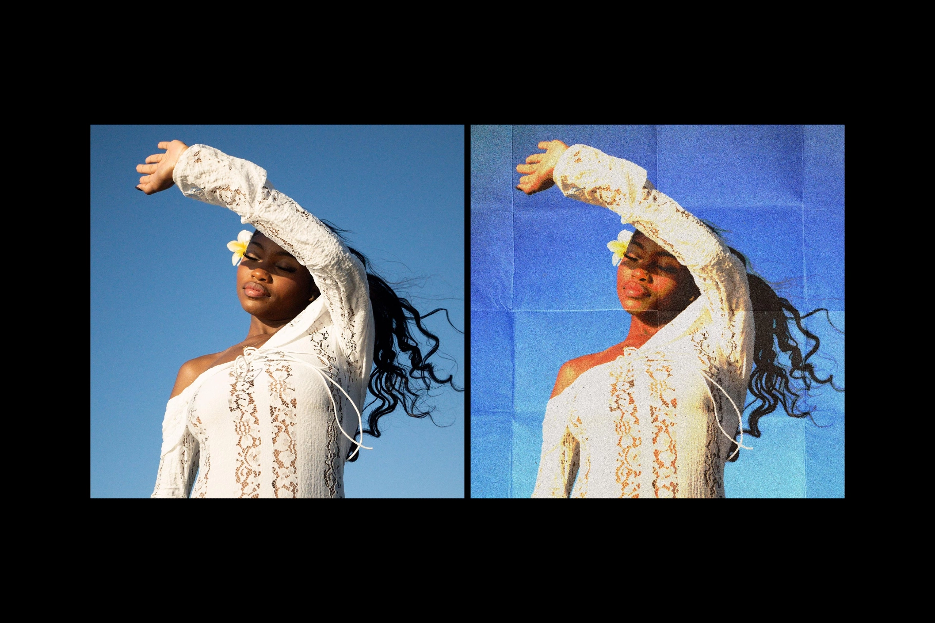 Folded Paper Print Photo Effect