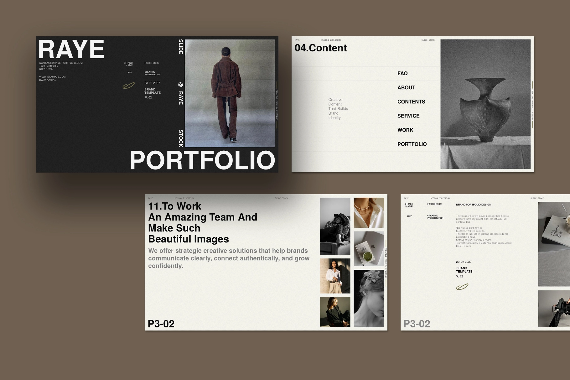 RAYE | Brand Portfolio Template