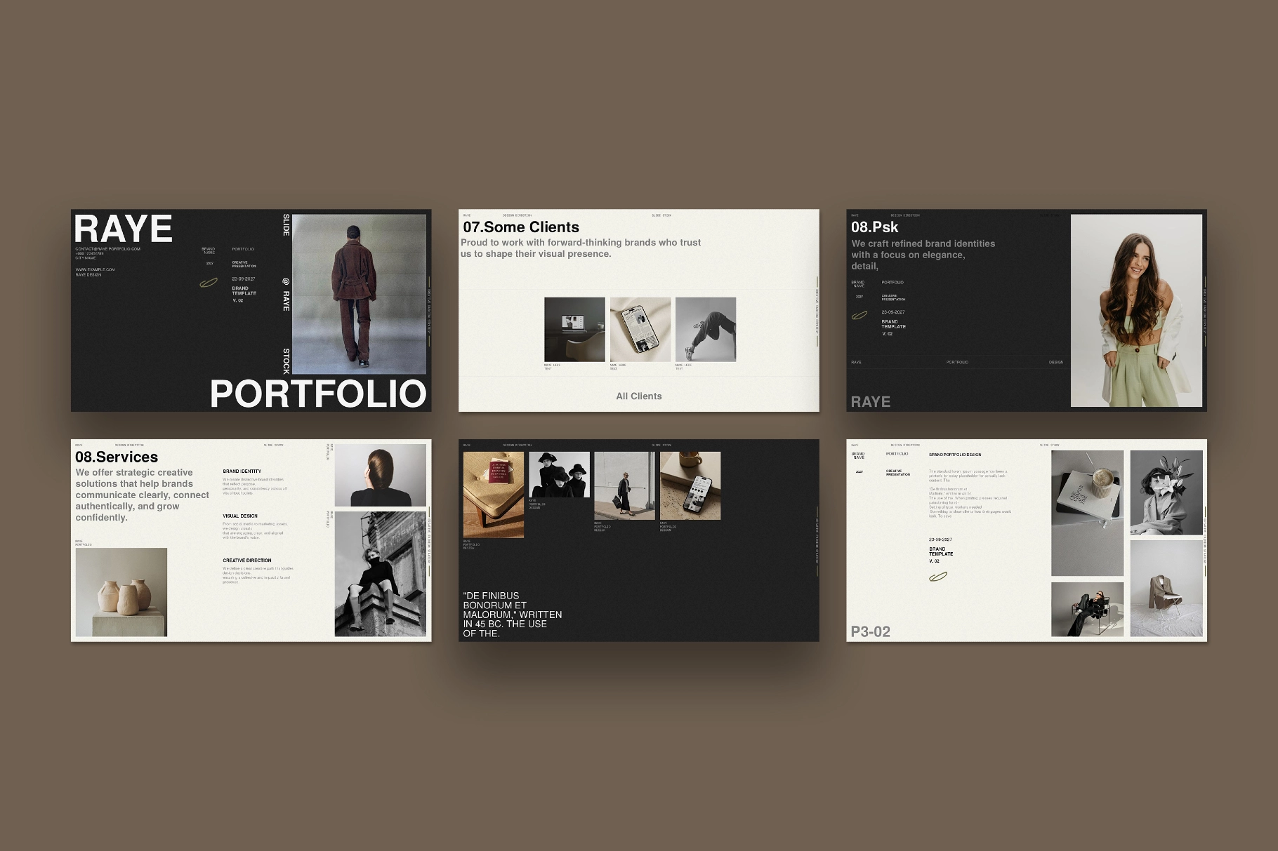 RAYE | Brand Portfolio Template