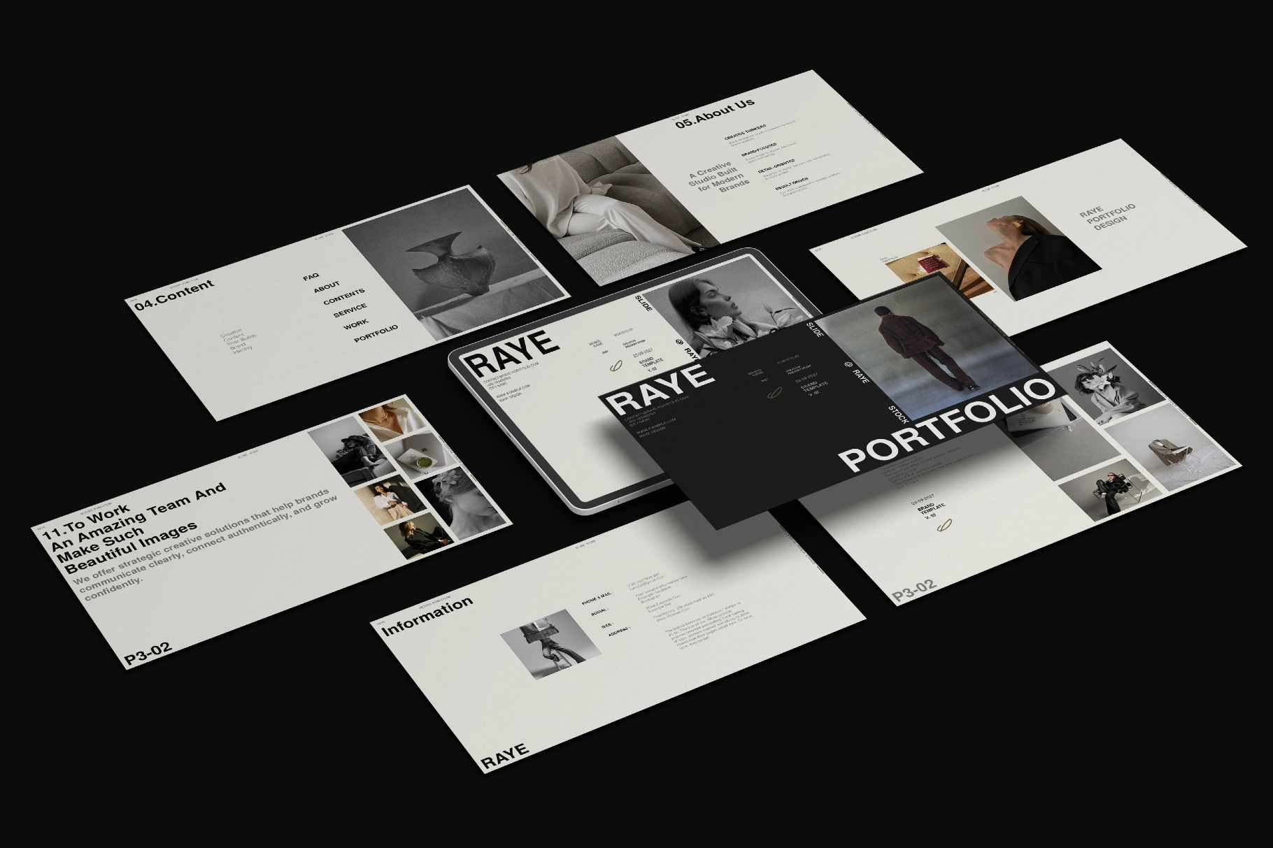 RAYE | Brand Portfolio Template