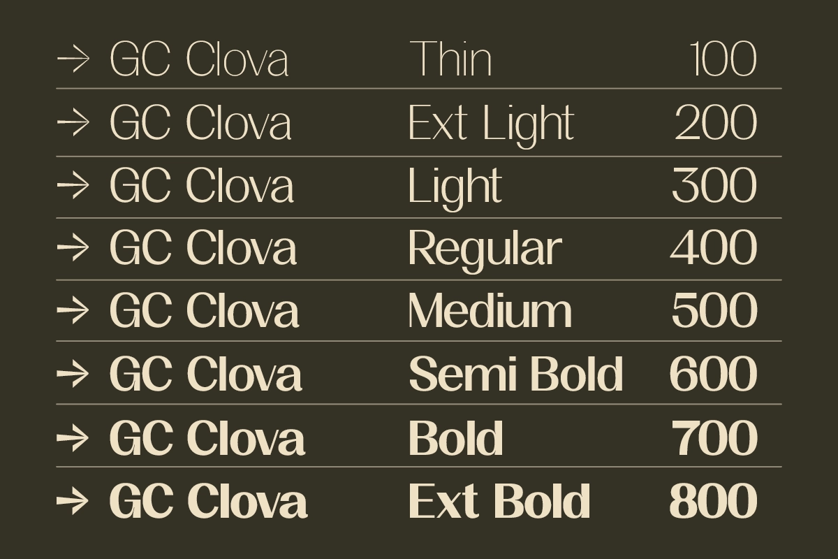 GC Clova - Elegant Sans Display
