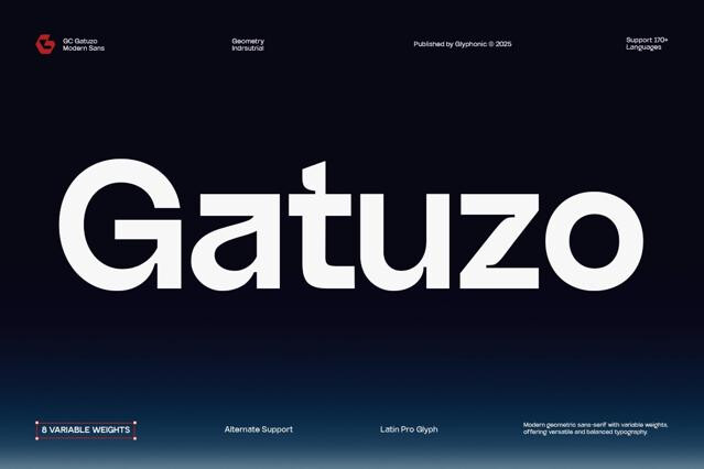 GC Gatuzo - Geometric sans