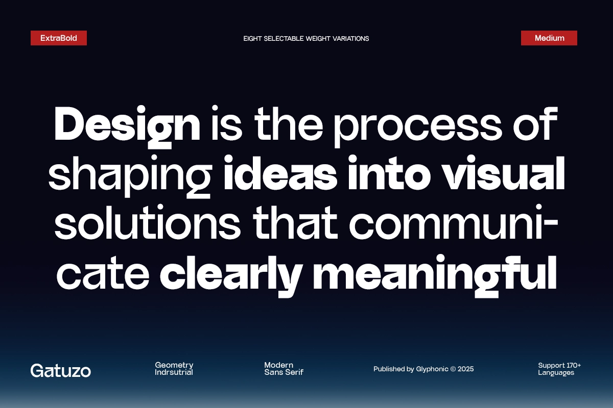 GC Gatuzo - Geometric sans