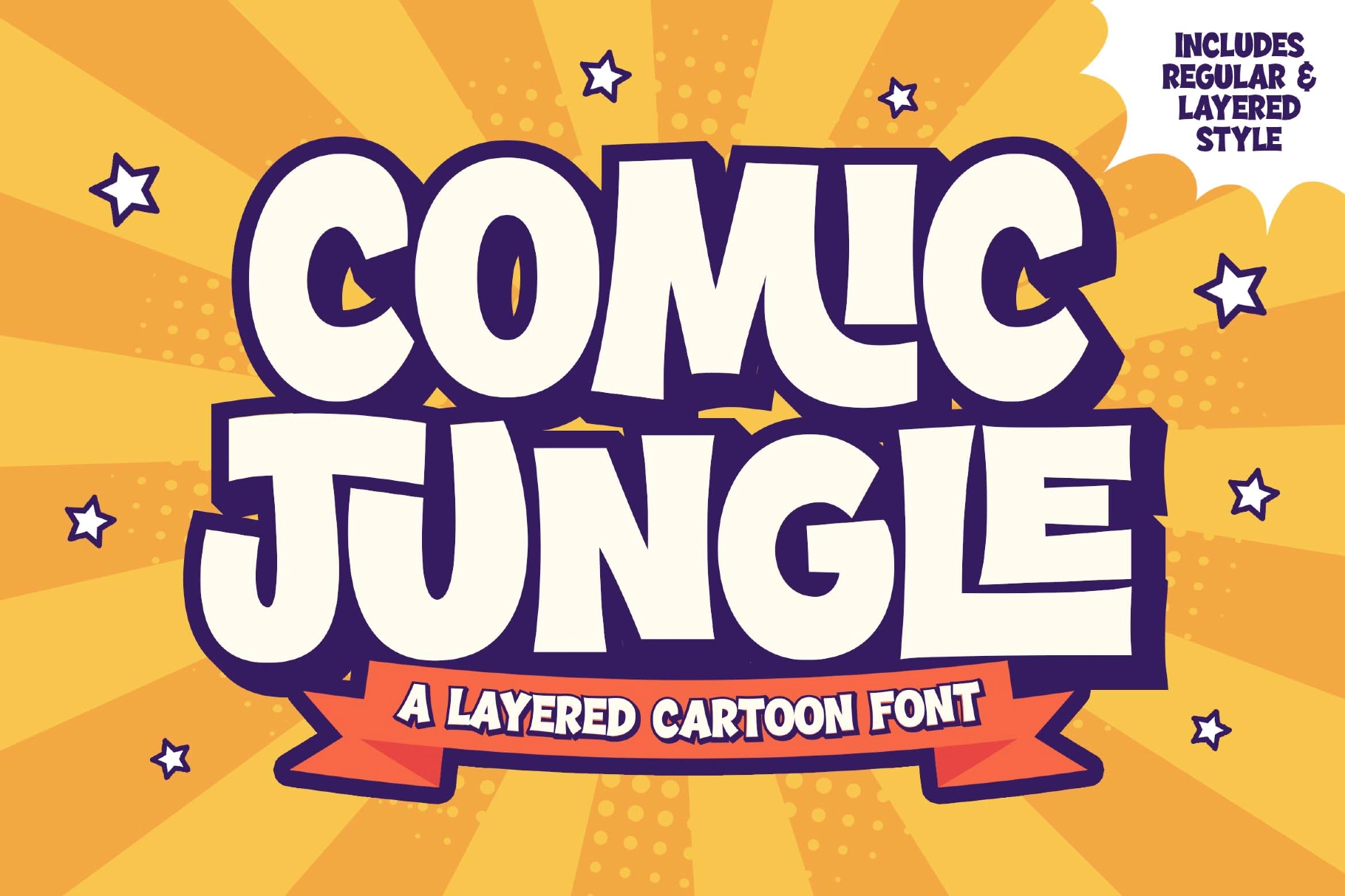 Comic Jungle a Playful Cartoon Font Combination
