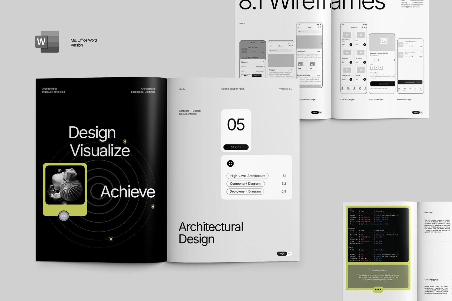 Software Documentation Template Word - SDIH